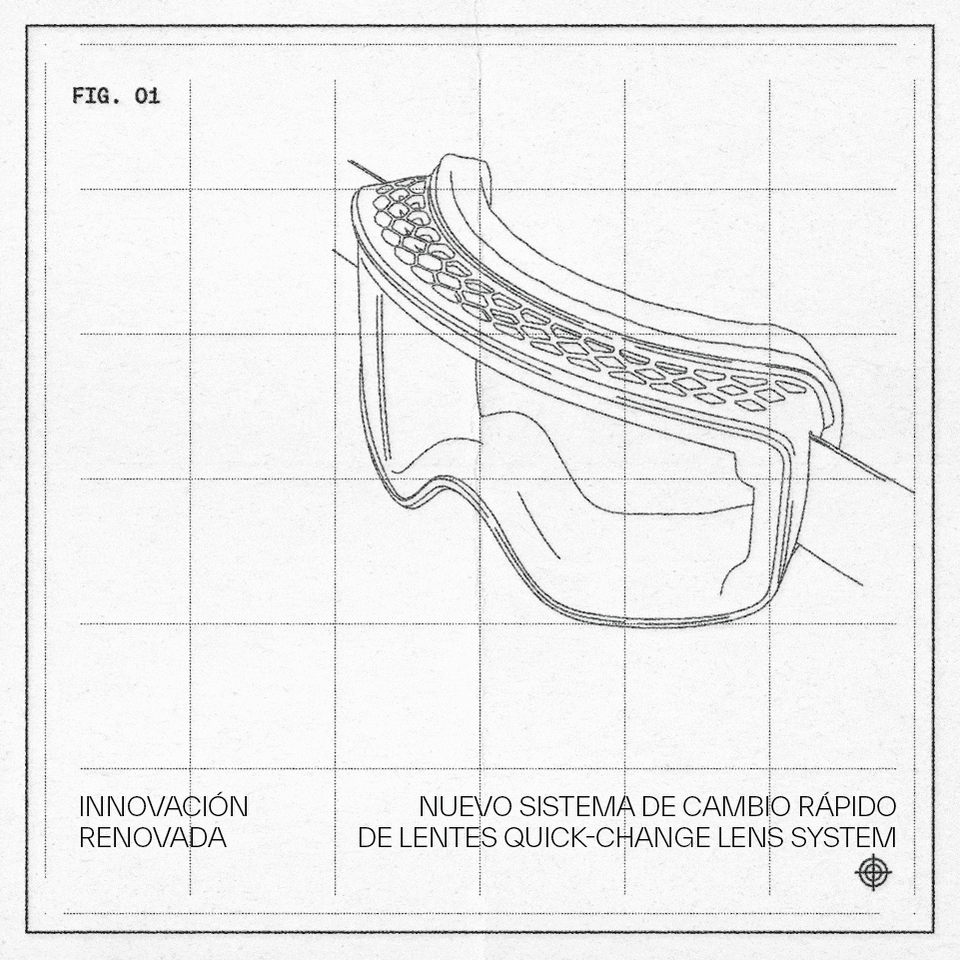 gif of lens change system on method goggles